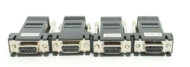 Used LOT OF 4 NEW WEATHERFORD PC03-00282-00 DB9-F, RS-232 TO PPP CONNECTORS 817670