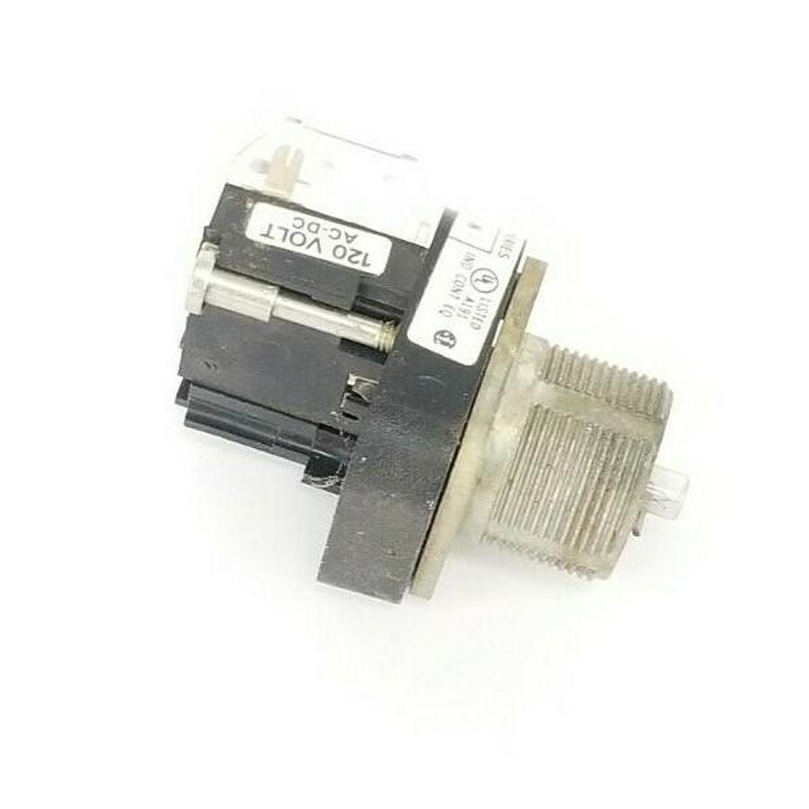 Used ALLEN BRADLEY 800T-Q10 SER. N PILOT LIGHT 120V (DAMAGED)