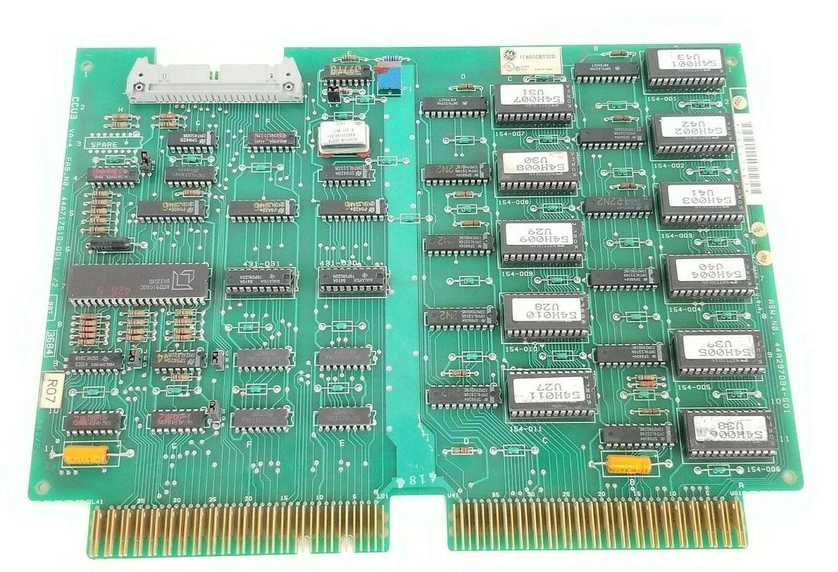 Used GE IC600CB502D CONTROL MODULE ASM. NO. 44A297094-G01 FAB NO. 44A717610-001 R02/2