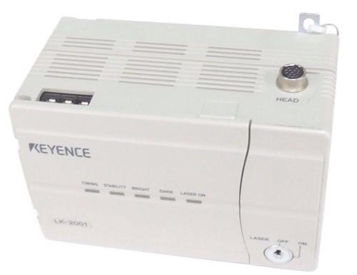 Used KEYENCE LK-2001 CONTROLLER LASER DISPLACEMENT HI PRECISION 24VDC, LK2001