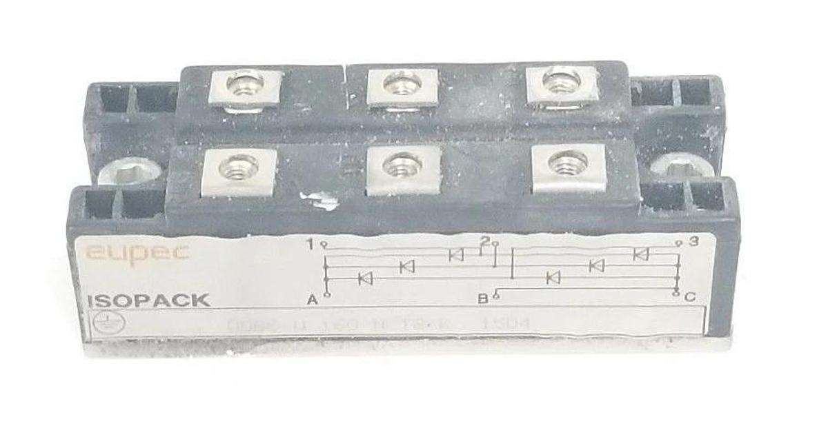 Used AEG EUPEC DDB6-U-160-N-12-K 15D4 ISOPACK BRIDGE RECTIFIER DDB6U160N12K
