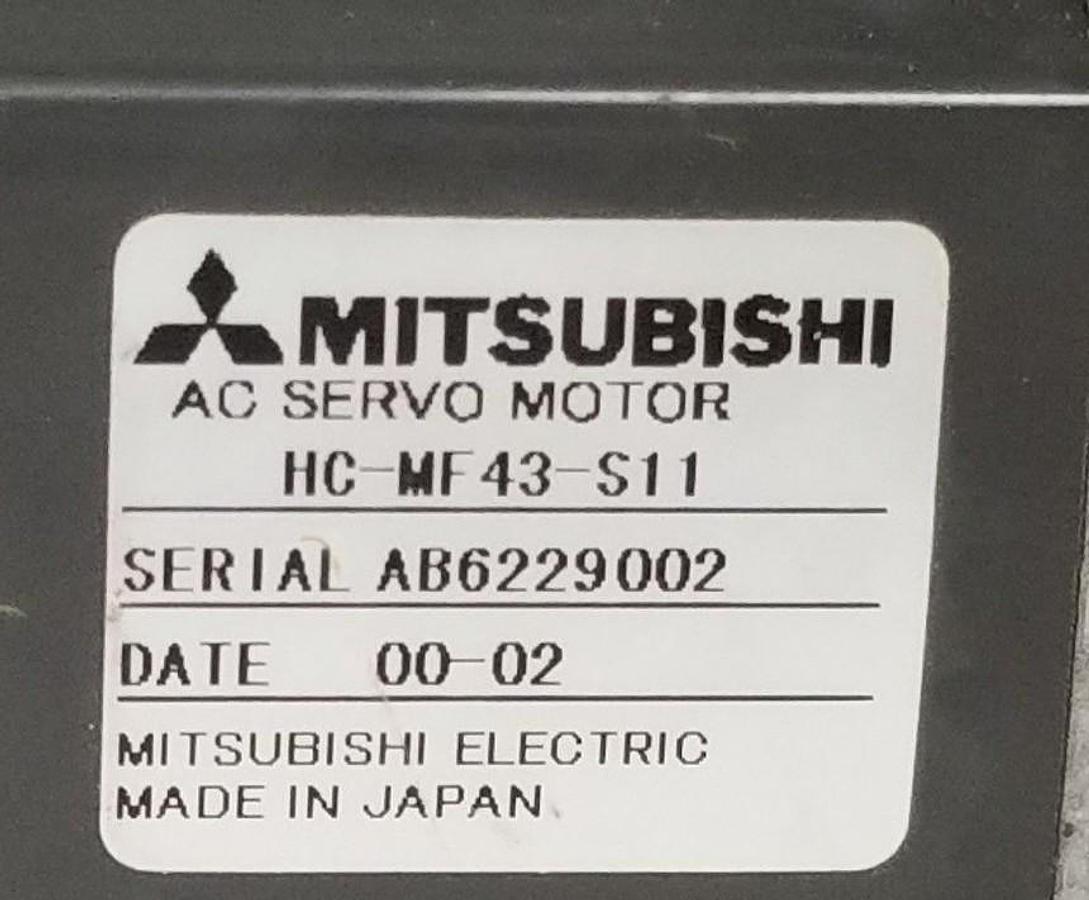 Used MITSUBISHI HC-MF43-S11 AC SERVO MOTOR HCMF43S11