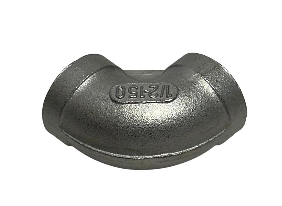 Used 14 UNBRANDED TC-304 / TC-316 / 1/2-150 / G-NPT THREADED ELBOW FITTINGS NSNP