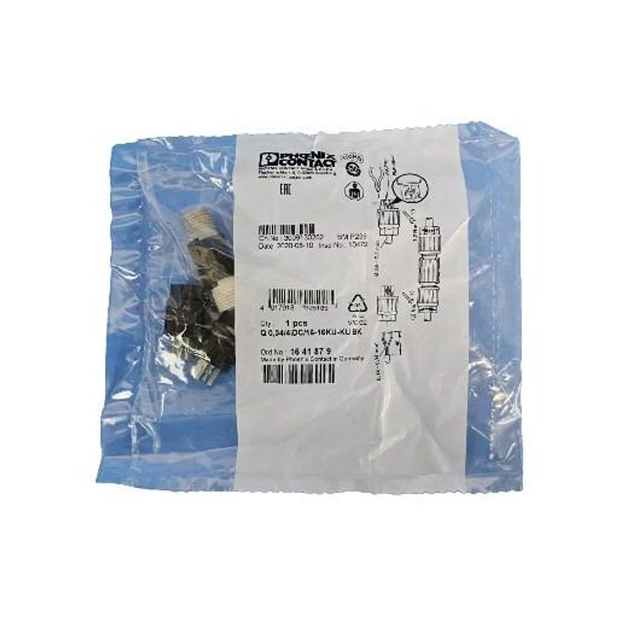 Used NEW PHOENIX CONTACT Q 0,34/4IDC/16-16KU-KU BK QUICKON CONNECTION 1641879