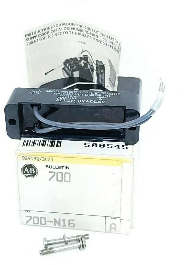 Used NIB ALLEN BRADLEY 700-N16 SURGE SUPPRESSOR 700N16, SER. A