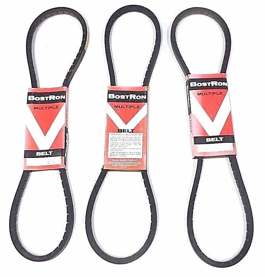 Used LOT OF 3 NEW BOSTRON B48 MULTIPLE V-BELTS