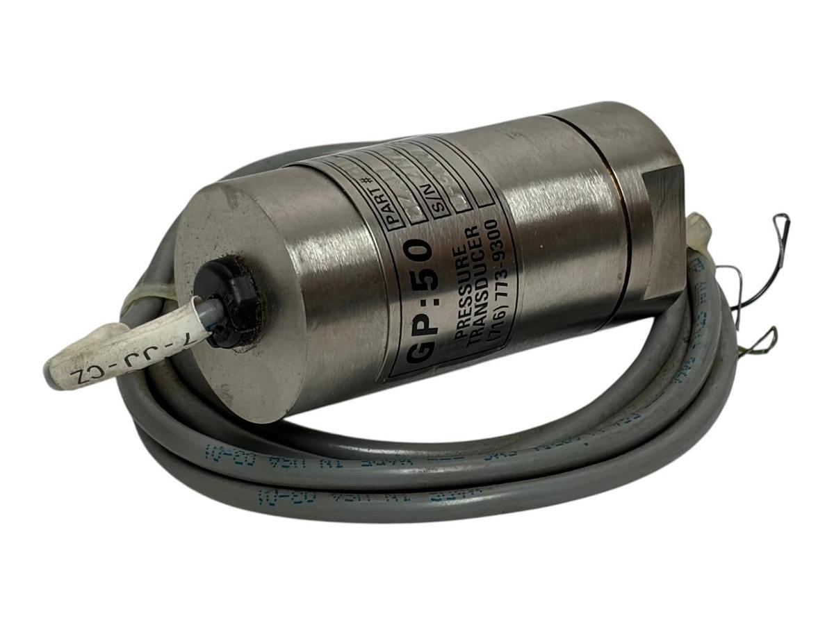 GP:50 211-C-RT-7/CZ/JJ Pressure Transducer 0-3000 PSIG Stainless New Calibration