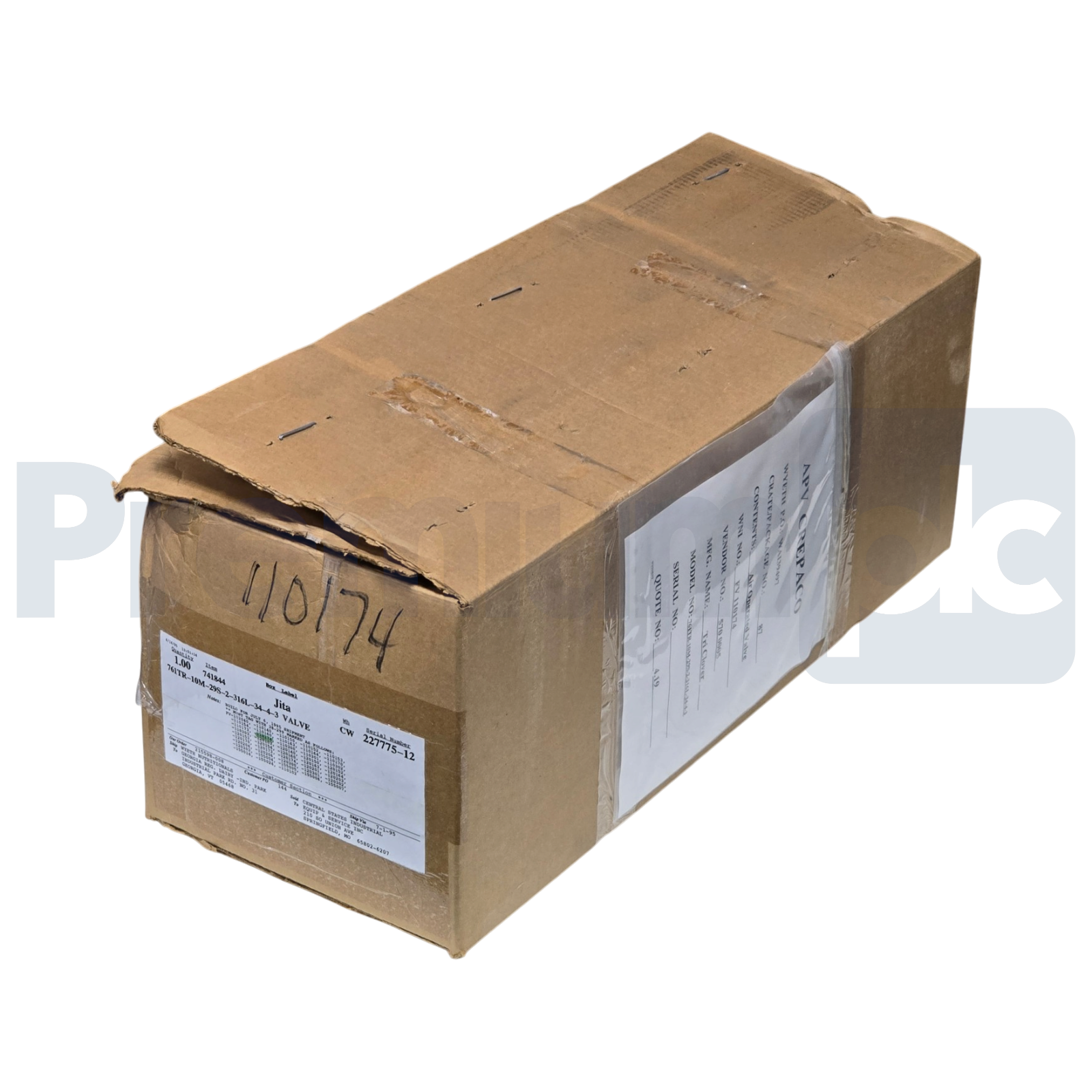 Used Alfa Laval Tri-Clover 761TR 2" SS Air Seat Valve 761TR-10M-29S-2-316L-34-4-3 NEW
