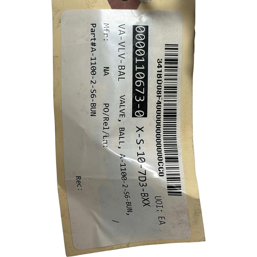 Used Eaton A-1100-2-S6-BUN Ball Valve 2" Teflon Camlock Inline Dry Disconnect New