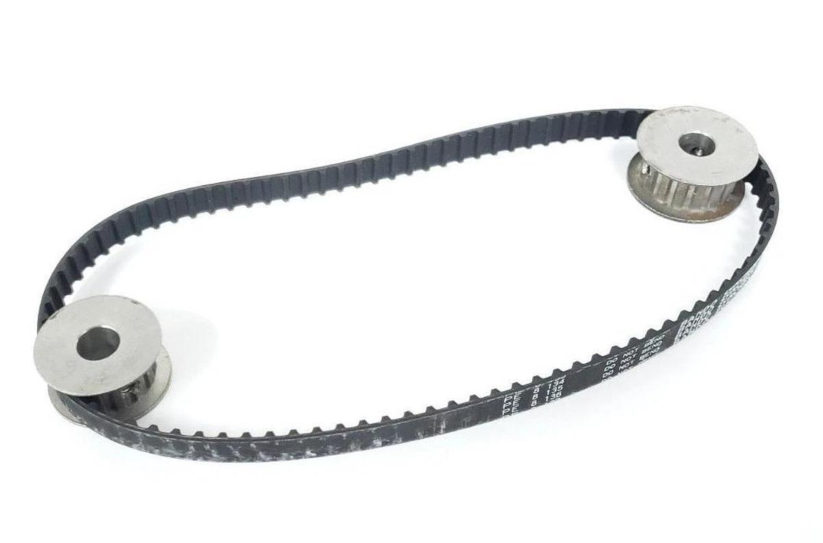 Used BANDO SYCHRO-LINK 180XL-037 TIMING BELT 180XL037 W/ 94054 &3363 GEARS