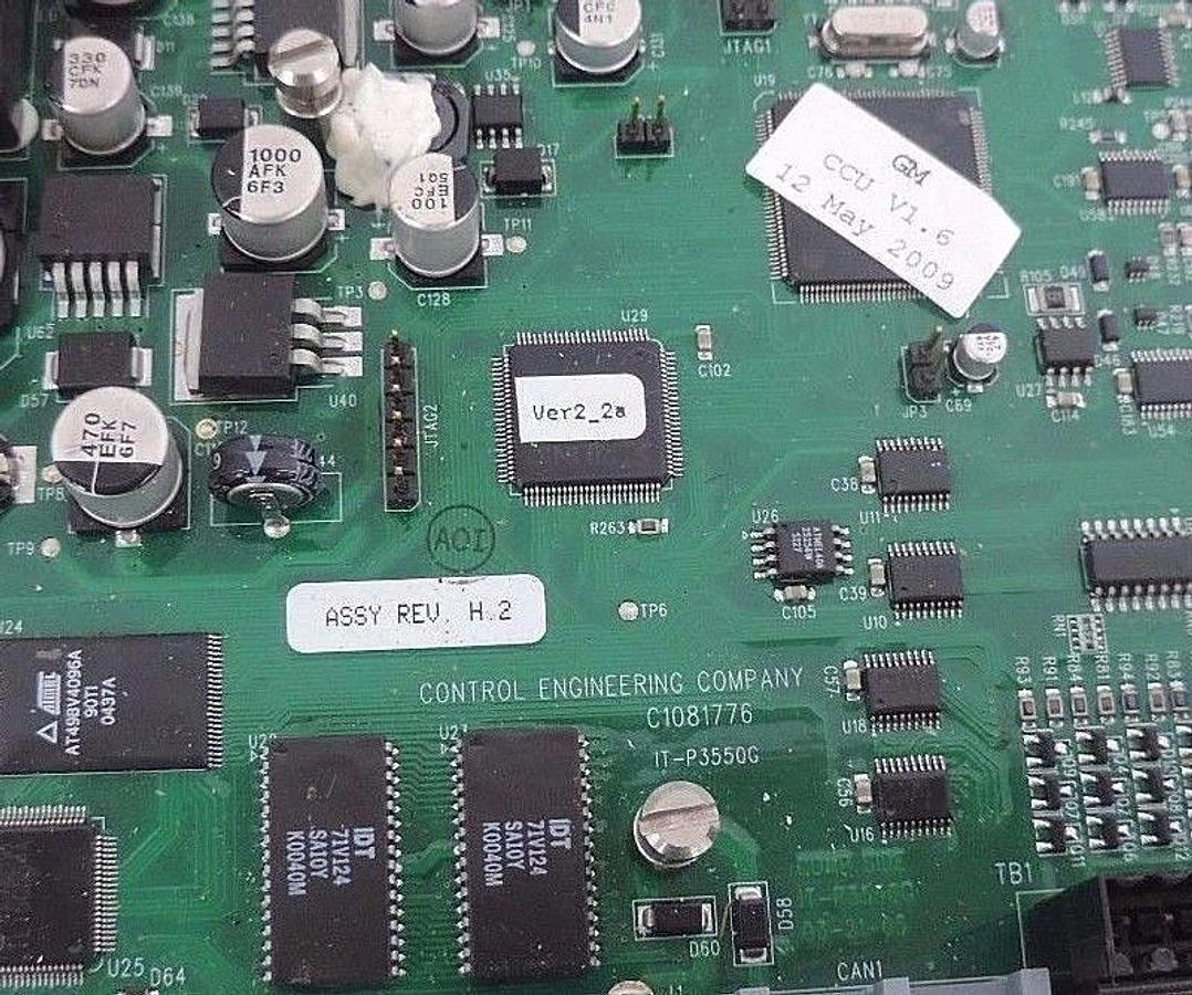 Used CONTROL ENGINEERING C1081776 CONTROLLER BOARD C1081740 CCU V1.6 ASSY REV: H.2