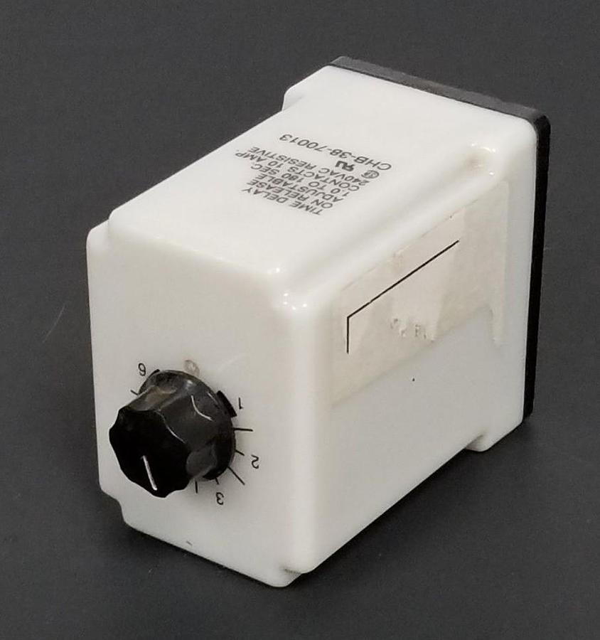 Used POTTER & BRUMFIELD CHB-38-70013 TIME DELAY RELAY 120VAC 1-6SEC 11-PIN