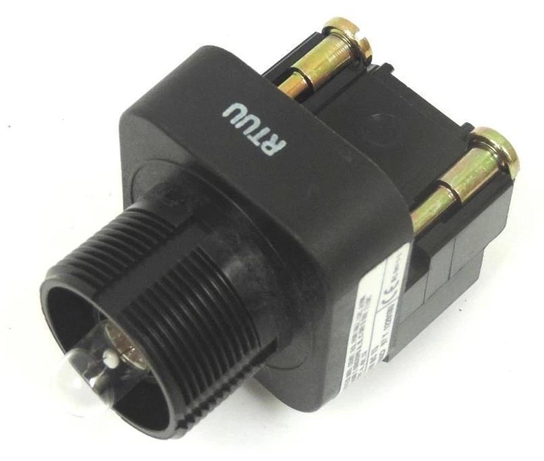 Used ALLEN BRADLEY 800H-PR16 PILOT LIGHT 800HPR16, SER. F W/ 40171-002-01 COIL 120V