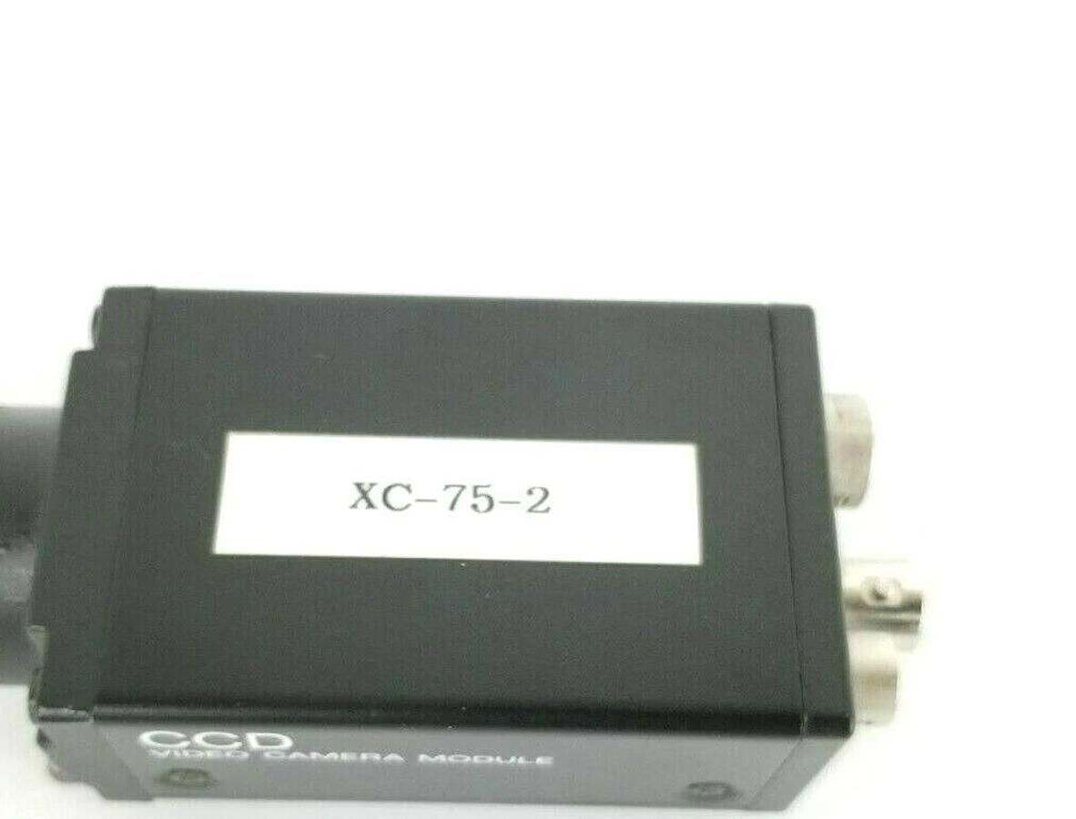 Used SONY XC-75-2 CCD CAMERA W/ 3'' IN. LENS & MOUNTING BRACKET 10.5-15VDC XC75-2