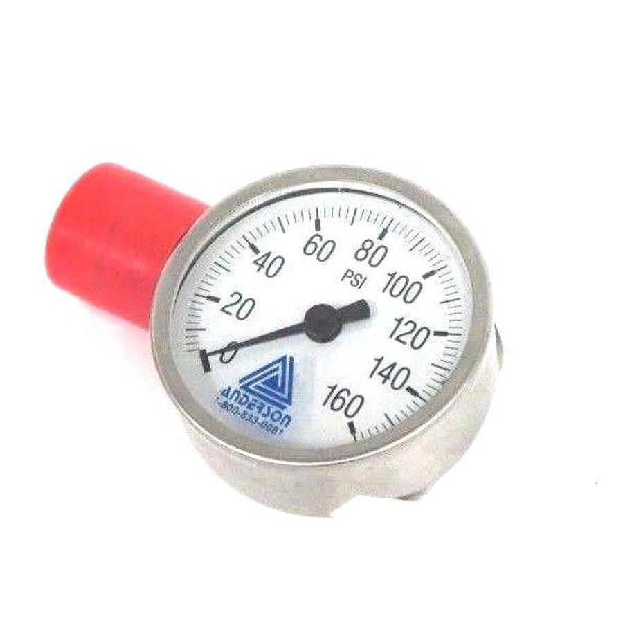 Used NEW ANDERSON EX07401500211 GAUGE 0-160PSI