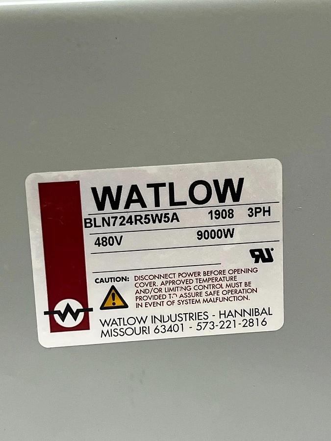 Watlow BLN724R5W5A Screw Plug Immersion Heater 480V 9000W 3PH 2.5" NPT - NSMP
