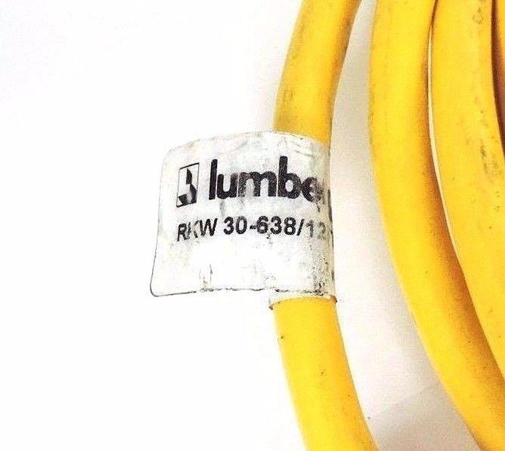 Used LUMBERG RKW 30-638/12FT CABLE CORDSET 3PIN