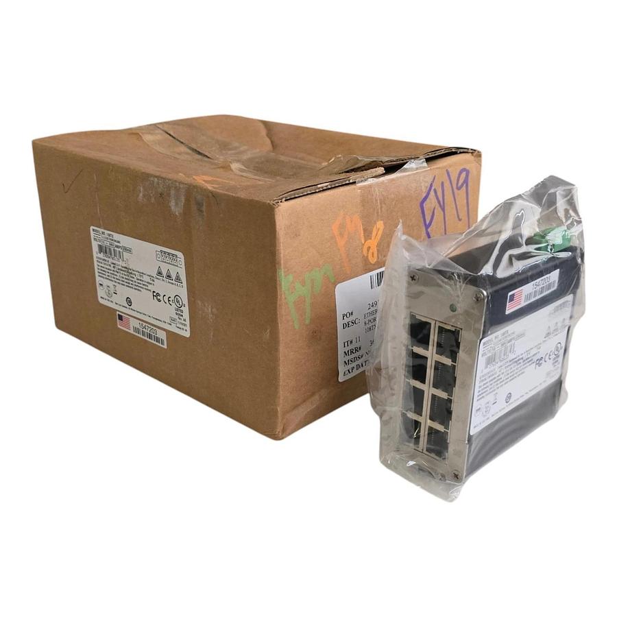 Red Lion N-Tron 108TX Industrial Ethernet Switch 8-P 10/100BaseTX DIN Rail NSMP 837654651353