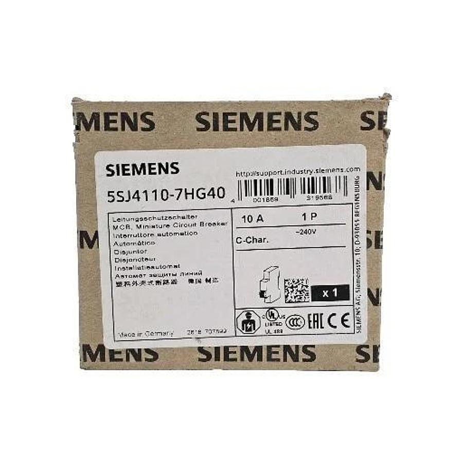 Used NIB SIEMENS 5SJ4110-7HG40 CIRCUIT BREAKER 5SJ41107HG40, 10AMP 1-POLE