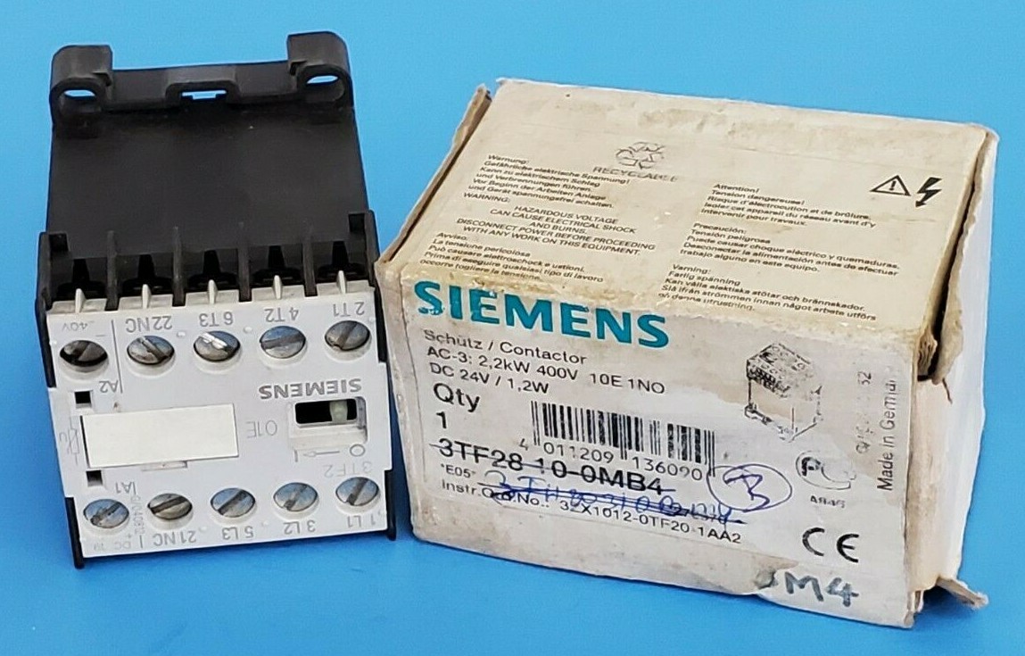 Used SIEMENS 3TF2801-0MB4 CONTACTOR 3TF28010MB4