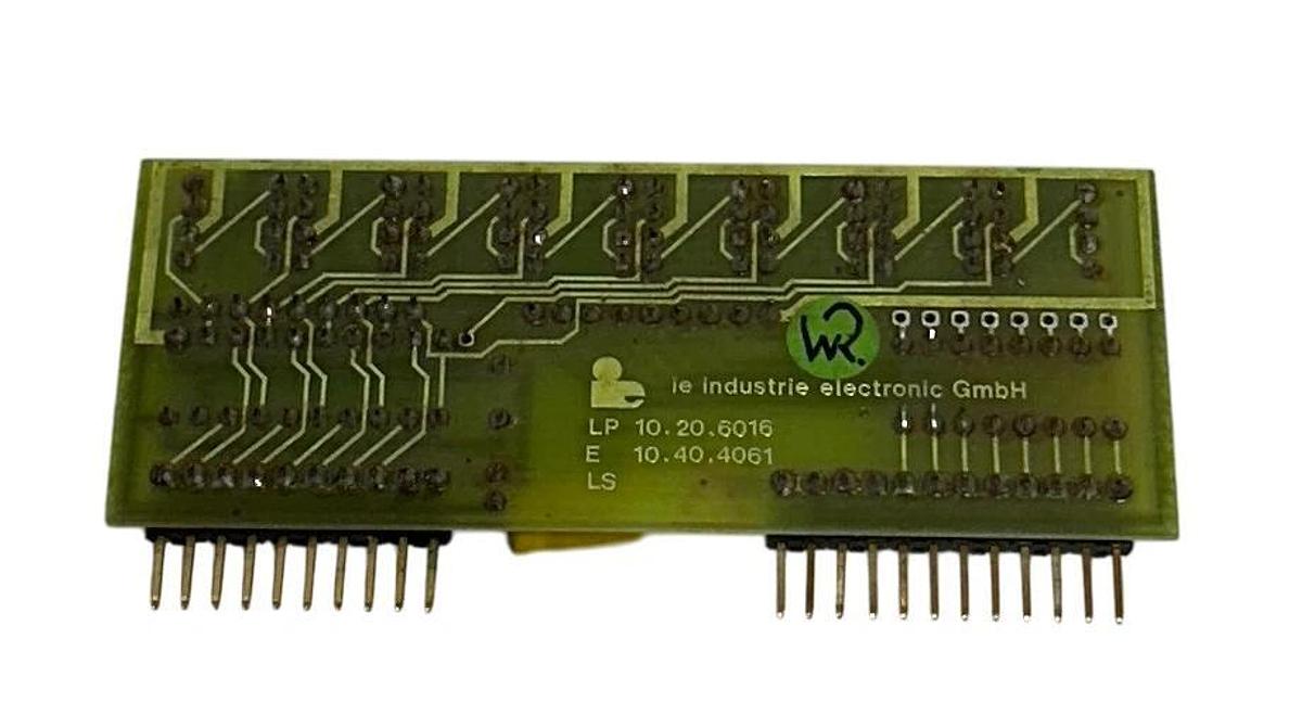 Used IE INDUSTRIE ELECTRONIC LP 10.20.6016 / E 10.40.4061 BOARD PCB USNP