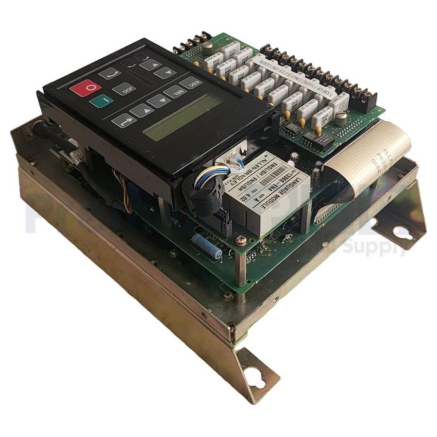Used ALLEN BRADLEY 1336S-BRF15-AN-EN4-L6 /D 1336 PLUS AC DRIVE VFD W/ 1201-HA2 /B HMI