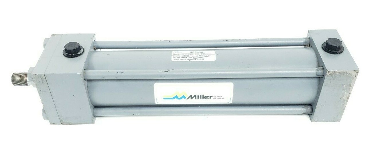 Used MILLER HV SERIES 50R2N-00250-01000-0100 HYDRAULIC CYLINDER 2500PSI