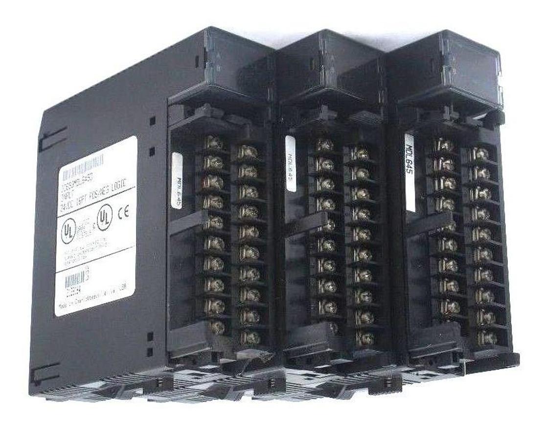 Used LOT OF 3 GE FANUC IC693MDL645D INPUT MODULES 24VDC 16PT POS/NEG LOGIC