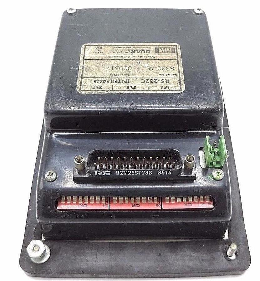 Used QUARTECH 8330-W DATAMATE RS-232C INTERFACE 8330W