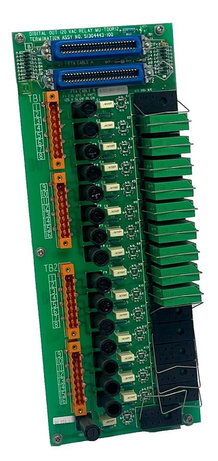 Used HONEYWELL 51304443-100 Relay Output Board w/ (9) 51190528-100 Relays TDC 3000