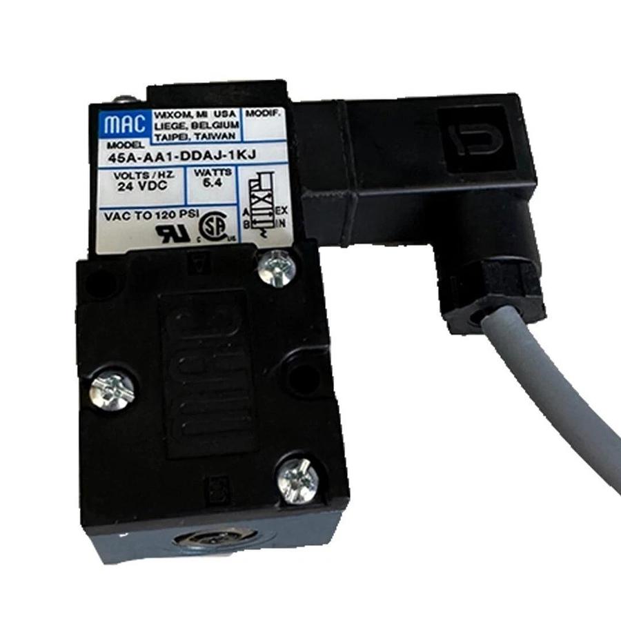 NEW MAC 45A-AA1-DDAJ-1KJ / 45AAA1DDAJ1KJ SOLENOID VALVE 24VDC PRE-WIRED