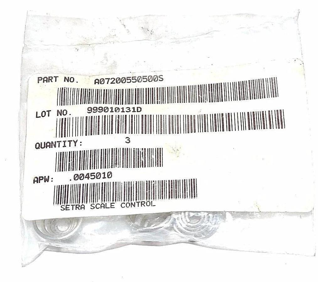 Used NEW BARNES GROUP SPEC A07200550500S SPRINGS (QTY: 3) SETRA SCALE CONTROL