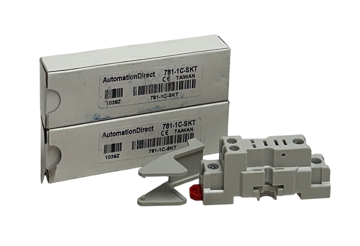 Used 2 AutomationDirect 781-1C-SKT / 7811CSKT RELAY SOCKETS FOR 781 CUBE RELAYS NSMP
