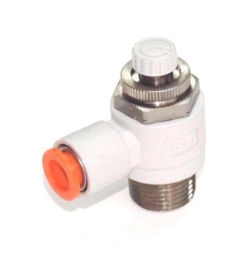 NEW SMC NAS3201F-N03-09 FLOW CONTROL W/ FITTING NAS3201FN0309