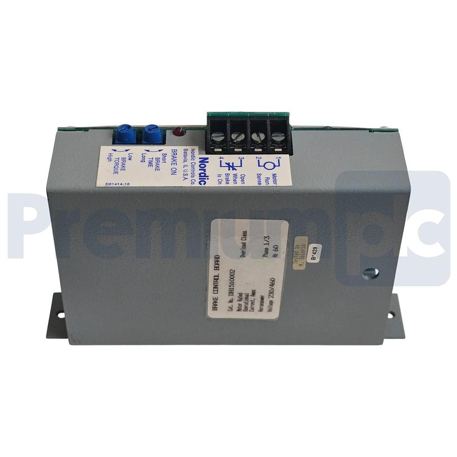 Used SIEMENS NORDIC CONTROLS D81510002 BRAKE CONTROL BOARD 230/460V 60HZ 1/3PH NSNP