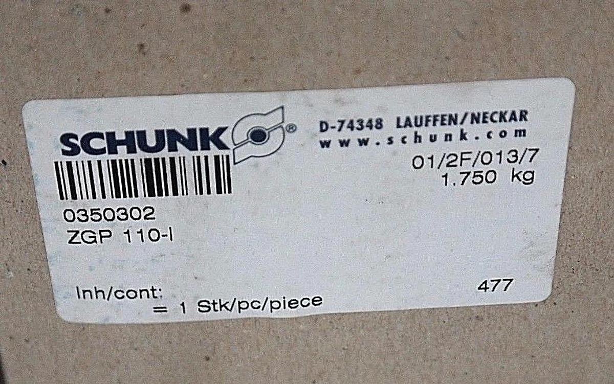 Used NIB SCHUNK 0350302 HARDENED BASE JAWS W/ ZGP 101-I SEAL KITS