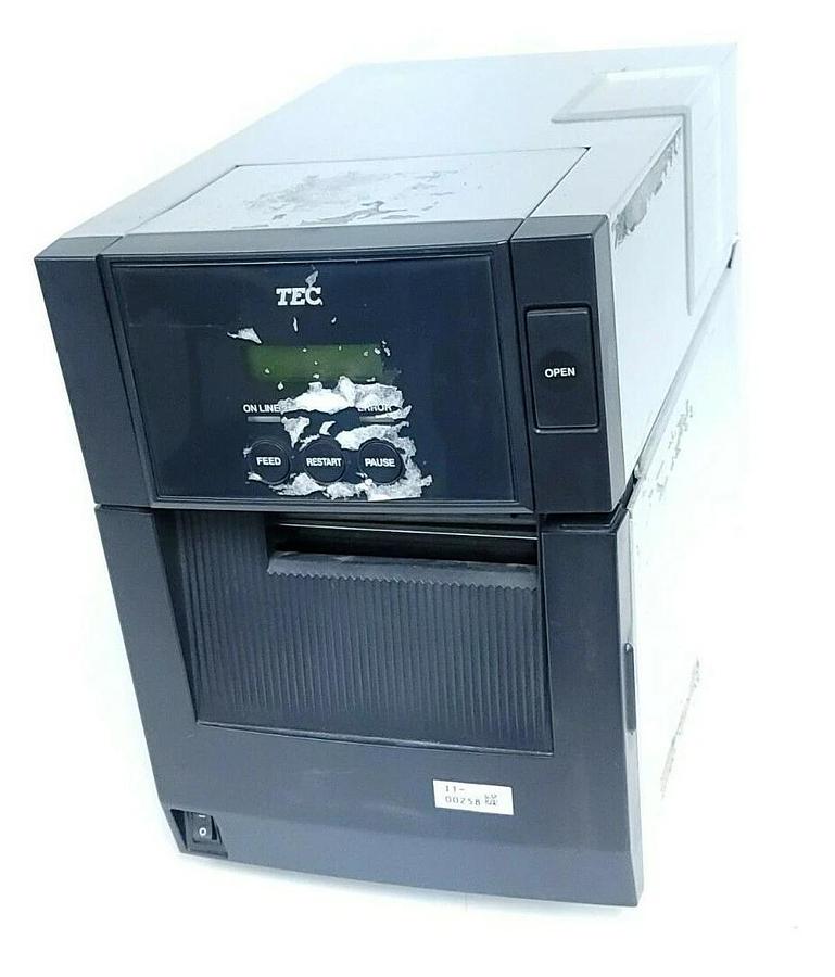 Used TEC B-SA4TM-TS15-R DESKTOP THERMAL PRINTER BSA4TMTS15R AC100V 2.1A