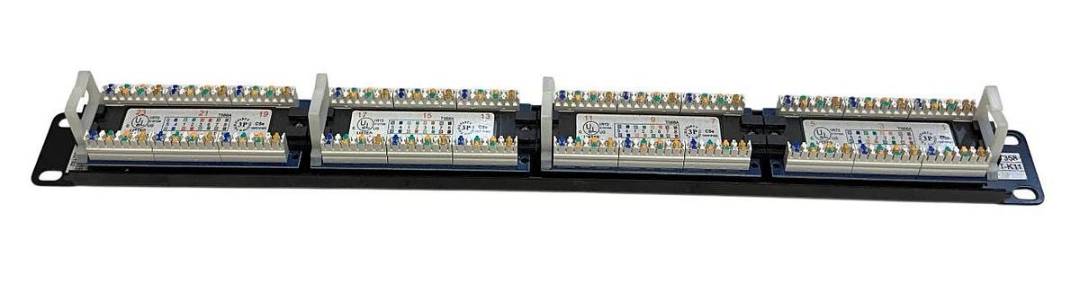 Used 4 TRENDnet TC-P24C5E / P24T-K11 / E157358 Rack Mount Patch Panels CAT5/5E USNP