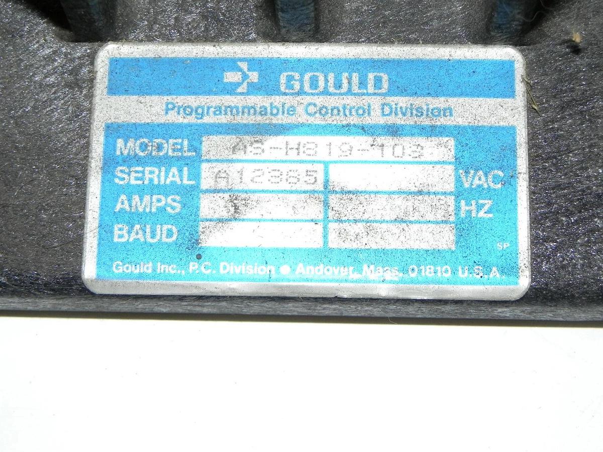 Used MODICON AS-H819-103 CHASSIS 7SLOT 19IN SLOT RACK