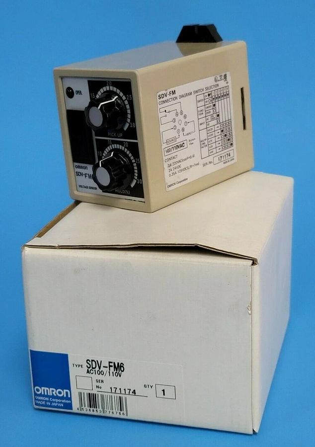 Used NIB OMRON SDV-FM6 VOLTAGE SENSOR SDVFM6 AC100/110V