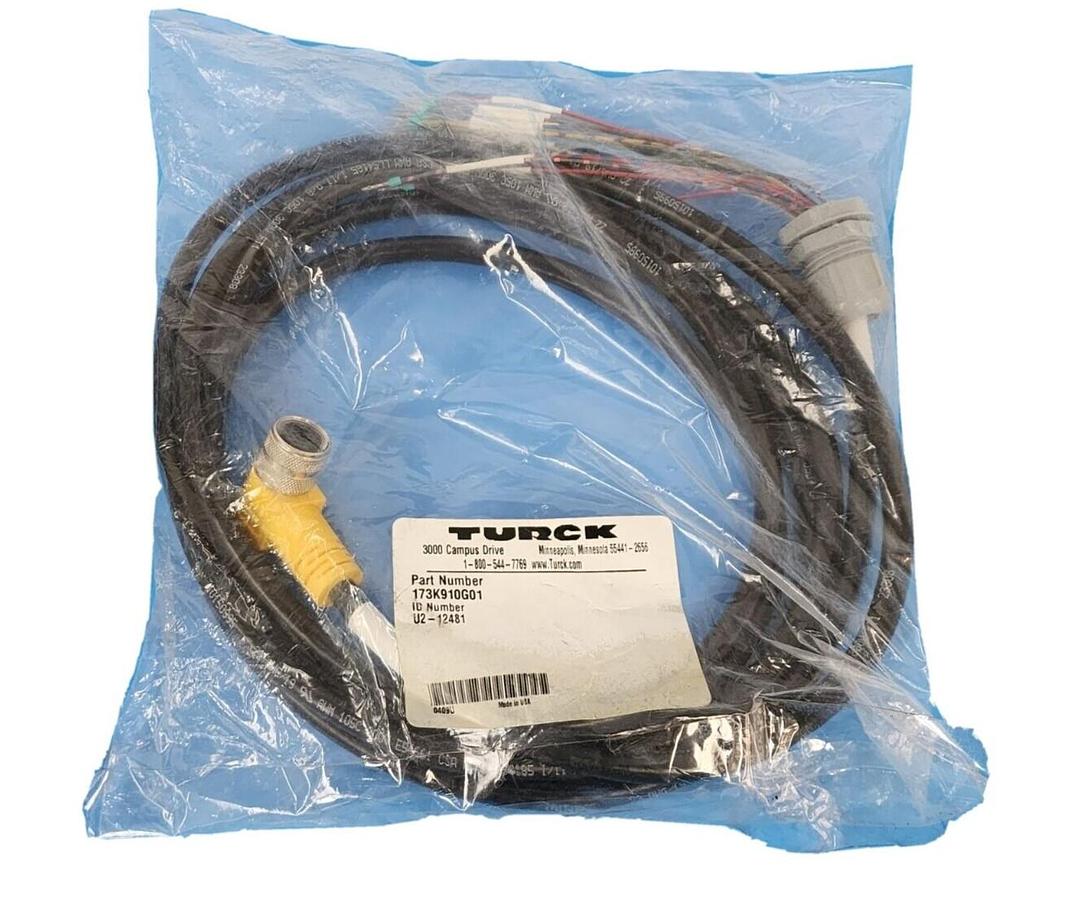 Used NEW TURCK 173K910G01 CABLE ID NO. U2-12481