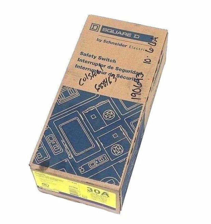 Used FACTORY SEALED SQUARE D H221N HEAVY DUTY SAFETY SWITCH SER F05, 30A