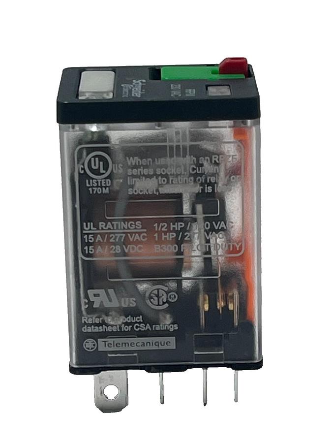 Used LOT OF 11 Schneider Electric RPM22P7 Power Plug-In Relay 230V AC 15A DPDT w/ LED