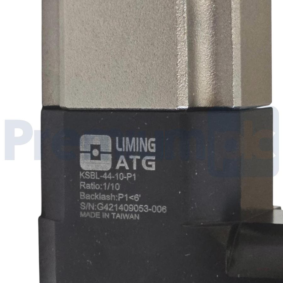 Used Liming ATG KSBL-44-10-P1 Right Angle Planetary Gearbox 10:1 Ratio Servo NSMP