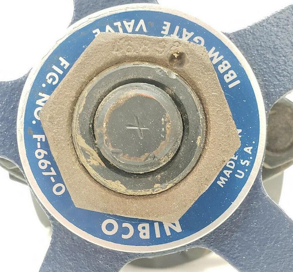 Used NIBCO F-667-0 IBBM 3" GATE VALVE 250 SWP 500 WOG 40155 F6670