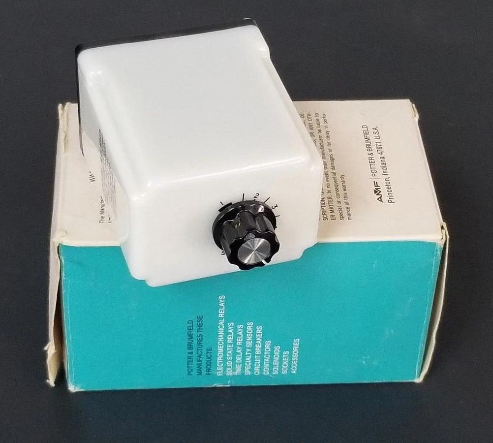 NIB AMF POTTER & BRUMFIELD CHB-38-80001 TIME DELAY RELAY, 1.0-10SEC, CHB3880001