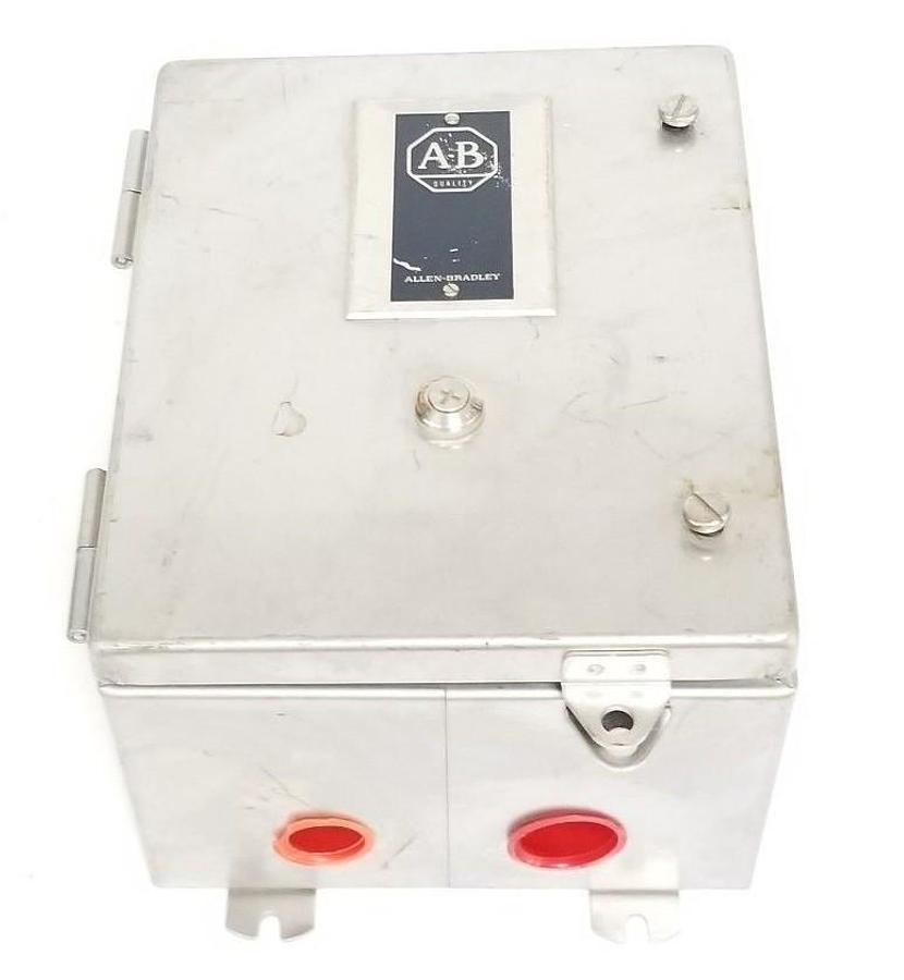 Used ALLEN BRADLEY 509-BCD MOTOR CONTROLLER SER. B W/ 509-BOD STARTER 120V/60HZ CB236