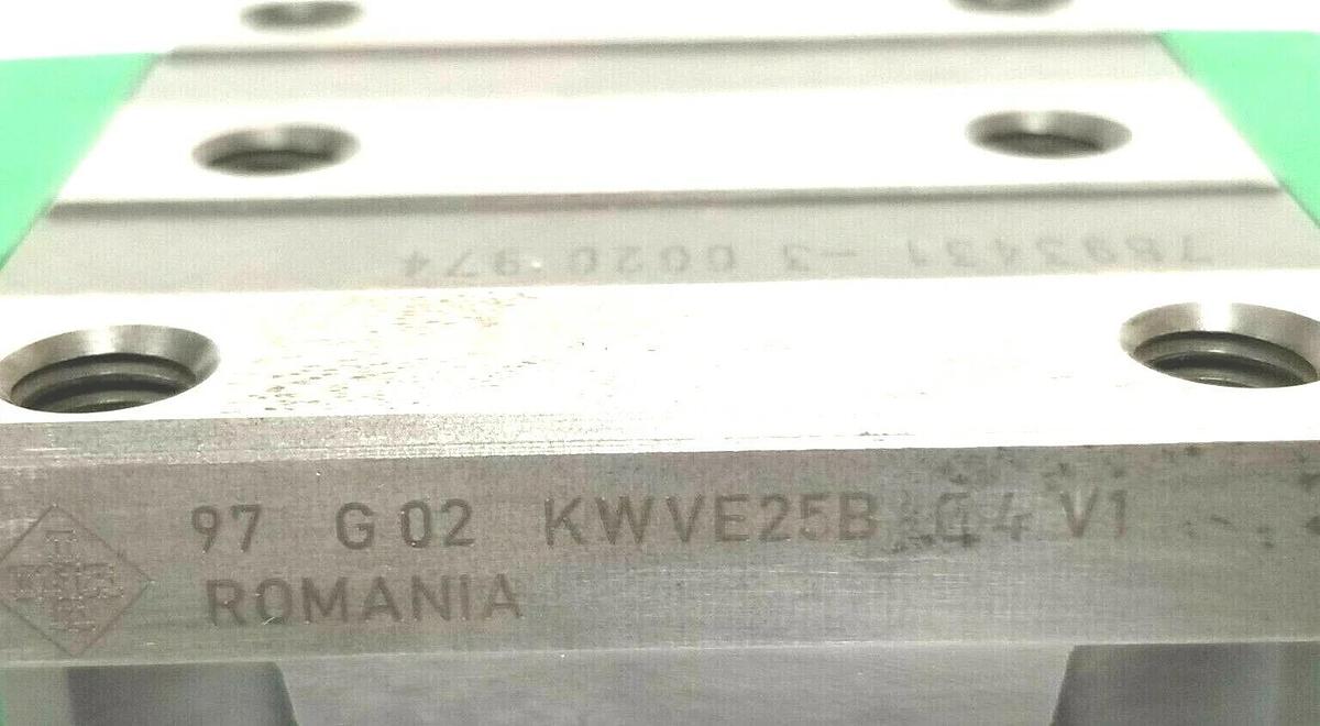 Used NIB INA KWVE25B-G4-V1 LINEAR BEARING GUIDE W/ MKVD25-B DUMMY GUIDEWAY