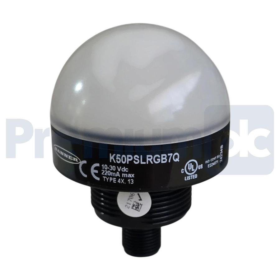 Used Banner DK-K50PSLRGB7Q 817213 K50 Pro Select 7-Color RGB LED Indicator 816212 NEW