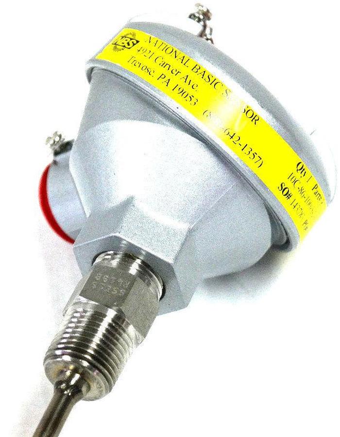 Used NEW NBS NATIONAL BASIC SENSOR 10C-86-100-S-2-A-8-T-30''-W-SD27-Z RTD ASSEMBLY
